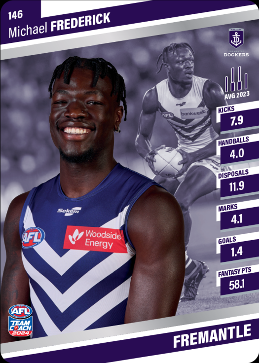 2024 AFL Team Coach Silver Parallel - 146 - Michael Frederick