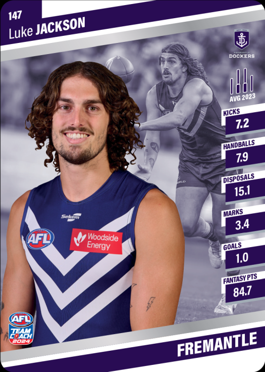 2024 AFL Team Coach Silver Parallel - 147 - Luke Jackson