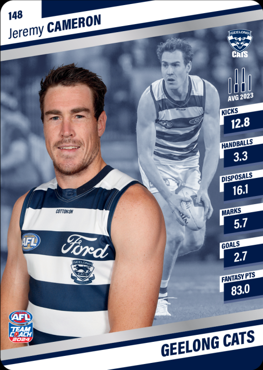 2024 AFL Team Coach Silver Parallel - 148 - Jeremy Cameron