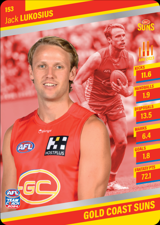 2024 AFL Team Coach Silver Parallel - 153 - Jack Lukosius
