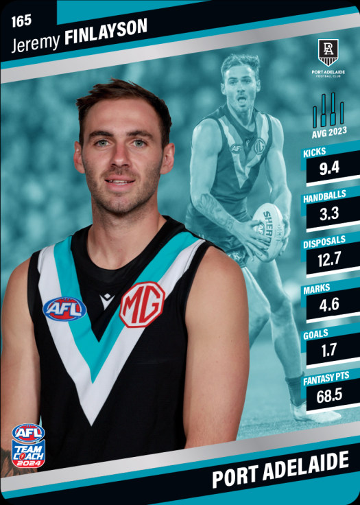 2024 AFL Team Coach Silver Parallel - 165 - Jeremy Finlayson