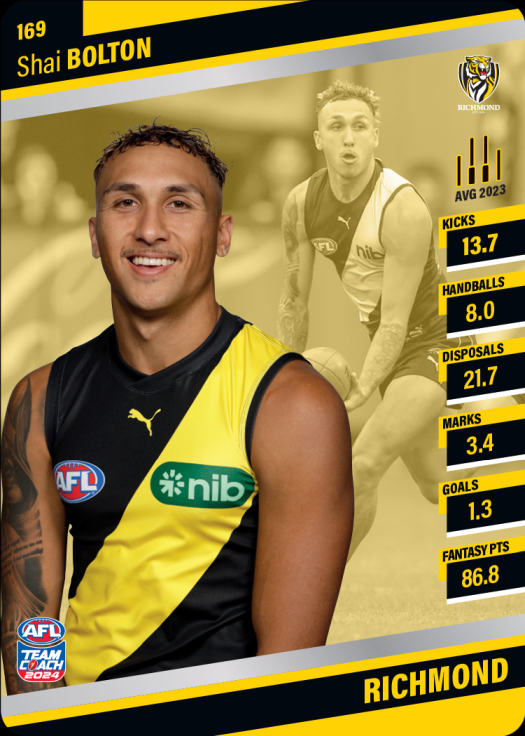 2024 AFL Team Coach Silver Parallel - 169 - Shai Bolton