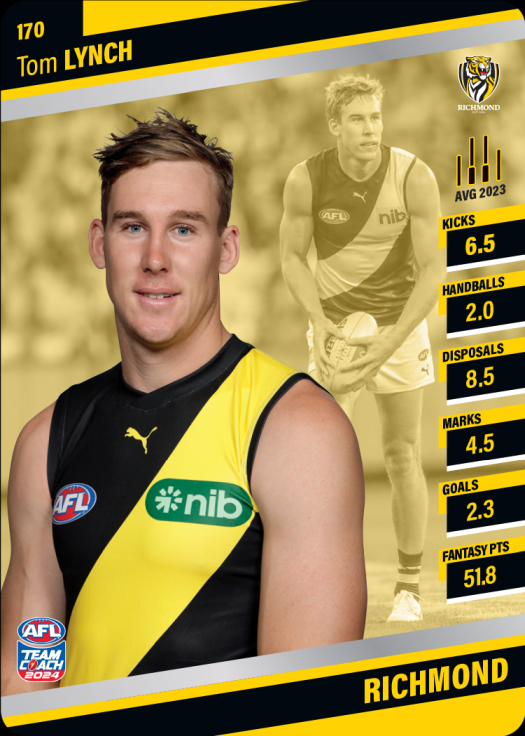 2024 AFL Team Coach Silver Parallel - 170 - Tom Lynch