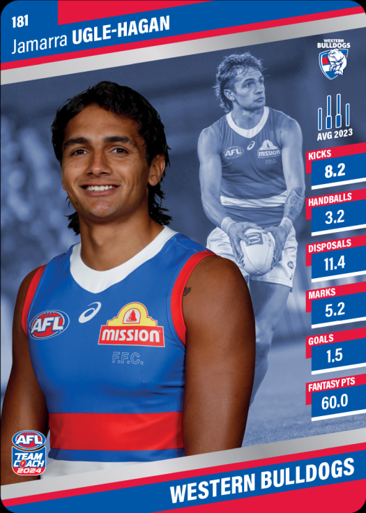 2024 AFL Team Coach Silver Parallel - 181 - Jamarra Ugle-Hagan