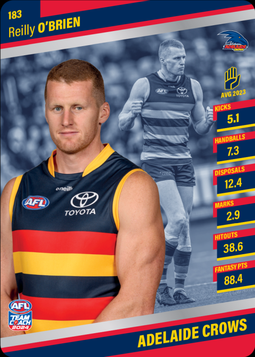 2024 AFL Team Coach Silver Parallel - 183 - Reilly O'Brien