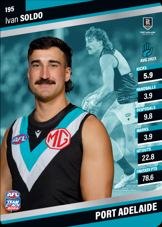 2024 AFL Team Coach Silver Parallel - 195 - Ivan Soldo
