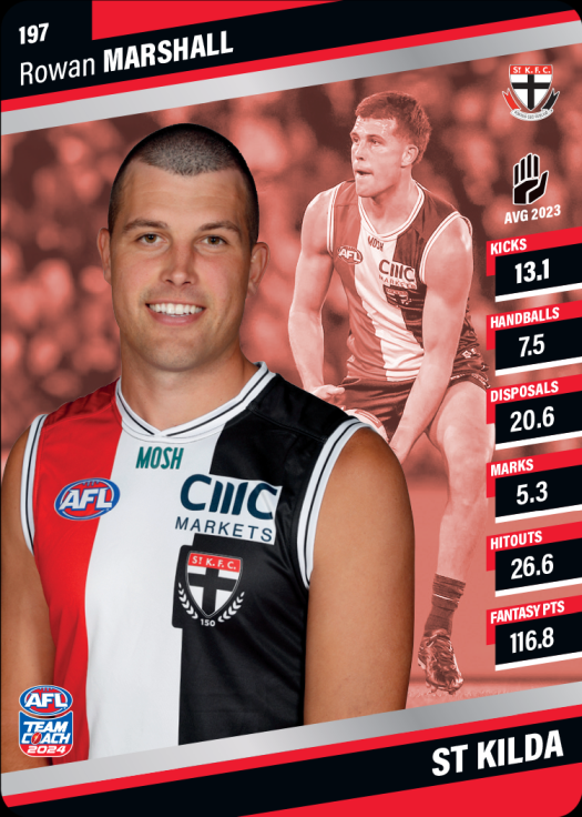 2024 AFL Team Coach Silver Parallel - 197 - Rowan Marshall