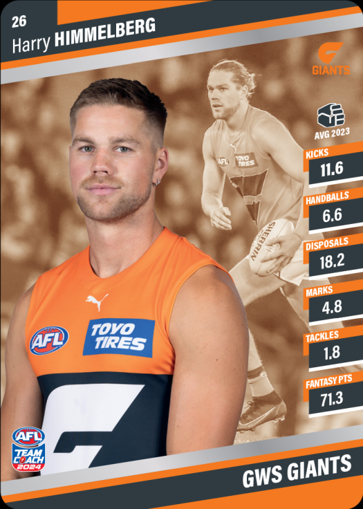 2024 AFL Team Coach Silver Parallel - 26 - Harry Himmelberg - Greater Western Sydney Giants