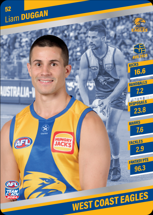 2024 AFL Team Coach Silver Parallel - 52 - Liam Duggan