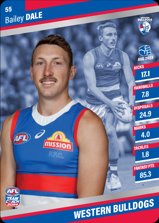 2024 AFL Team Coach Silver Parallel - 55 - Bailey Dale