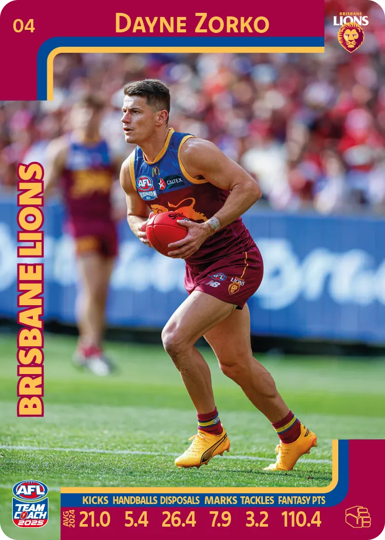 2025 AFL Team Coach Commons - Card 1 - 50