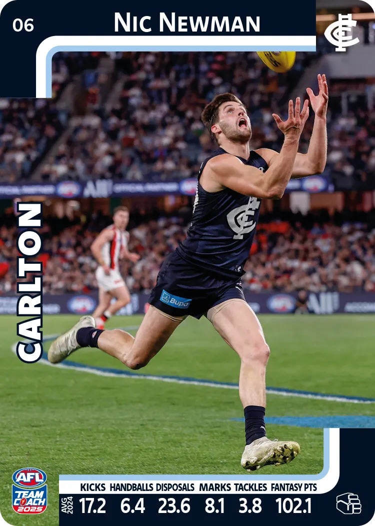 2025 AFL Team Coach Commons - Card 1 - 50