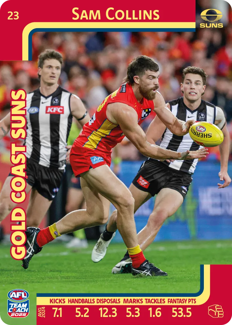 2025 AFL Team Coach Commons - Card 1 - 50