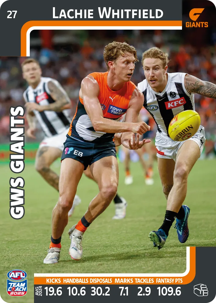 2025 AFL Team Coach Commons - Card 1 - 50