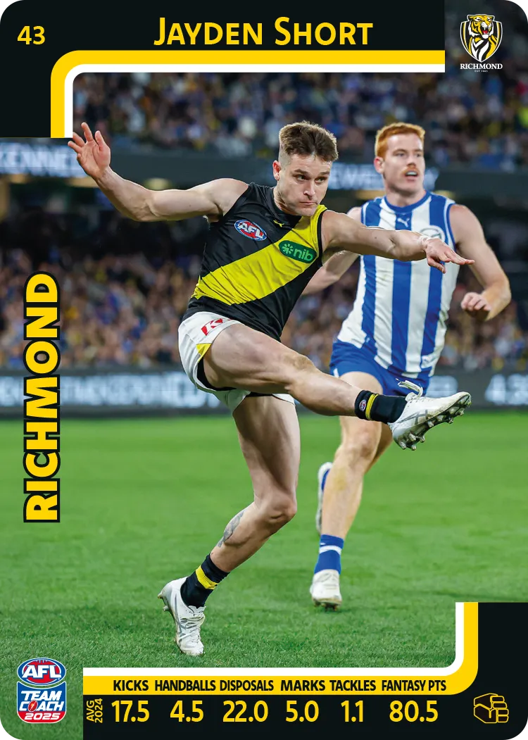 2025 AFL Team Coach Commons - Card 1 - 50