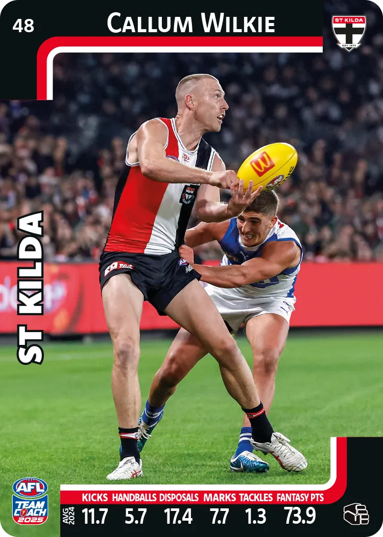 2025 AFL Team Coach Commons - Card 1 - 50