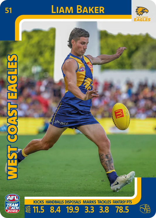 2025 AFL Team Coach Commons - Card 51 - 100