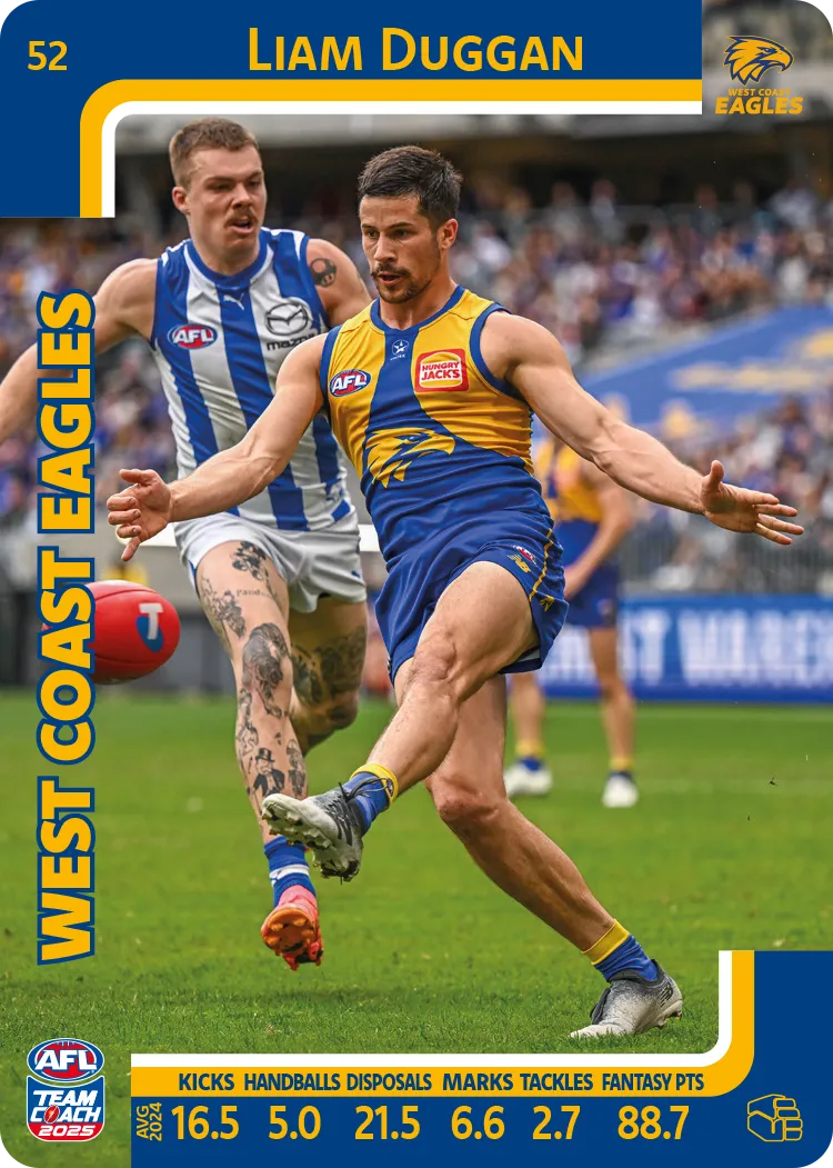 2025 AFL Team Coach Commons - Card 51 - 100