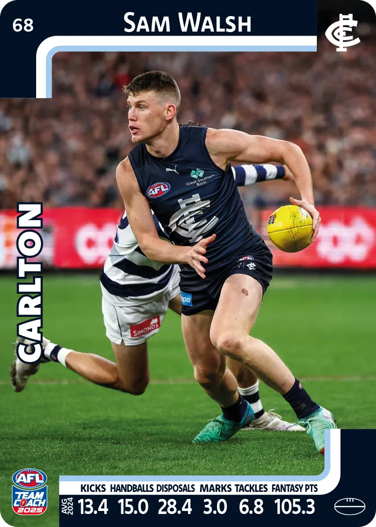2025 AFL Team Coach Commons - Card 51 - 100