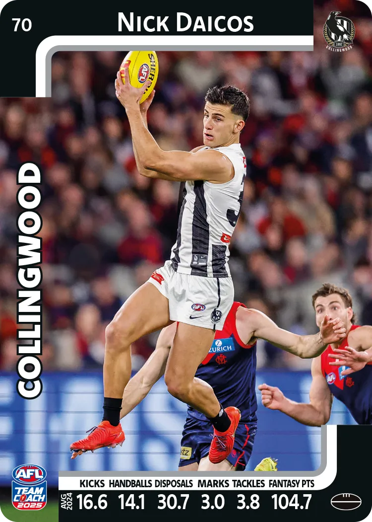 2025 AFL Team Coach Commons - Card 51 - 100