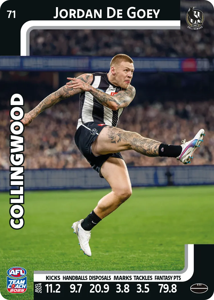 2025 AFL Team Coach Commons - Card 51 - 100