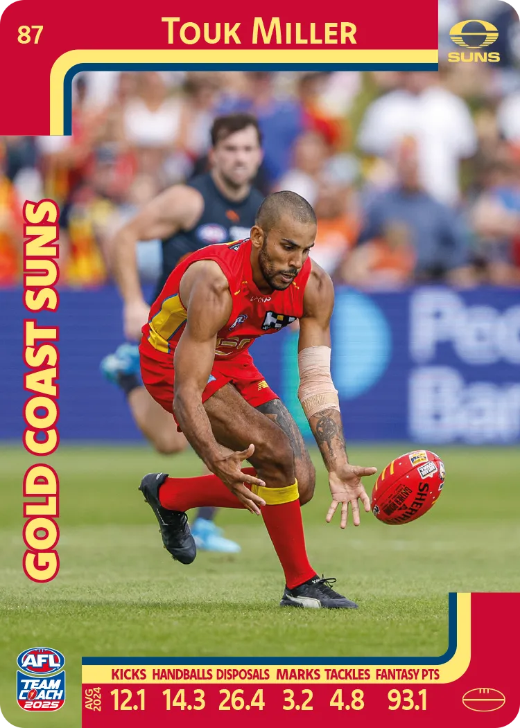 2025 AFL Team Coach Commons - Card 51 - 100