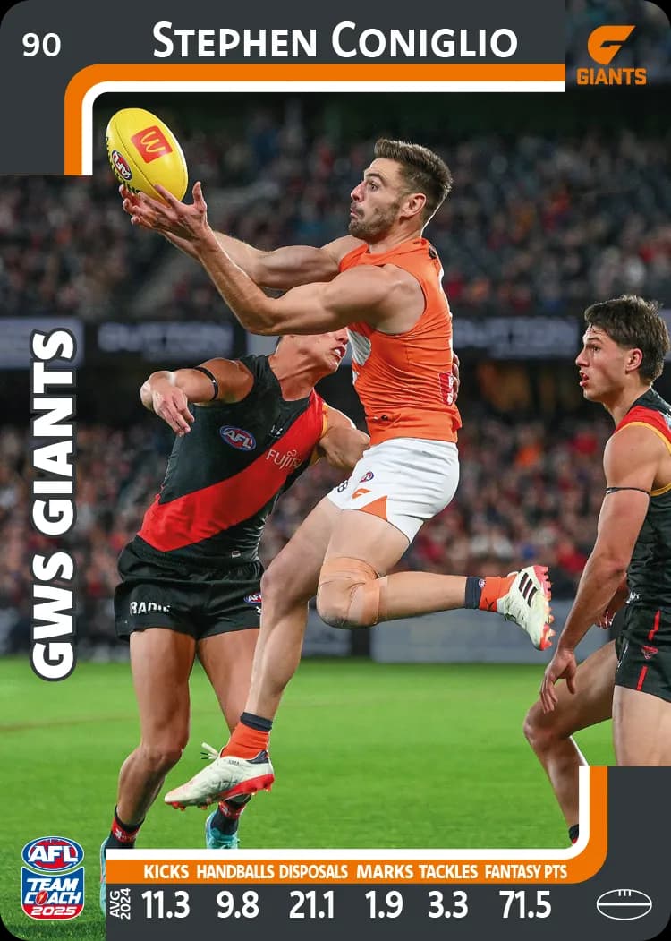 2025 AFL Team Coach Commons - Card 51 - 100