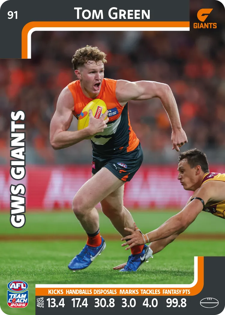 2025 AFL Team Coach Commons - Card 51 - 100