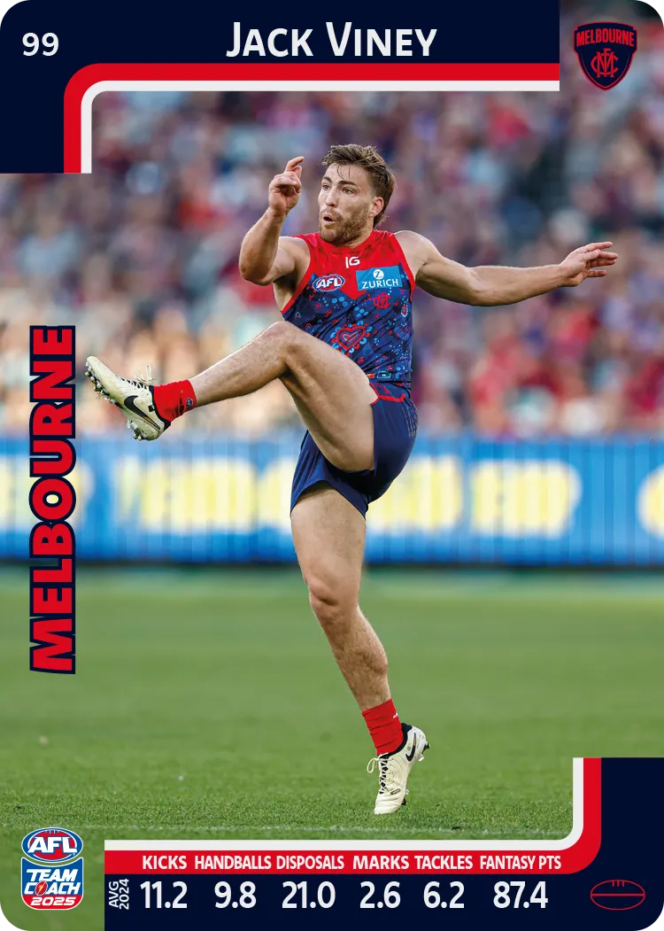2025 AFL Team Coach Commons - Card 51 - 100