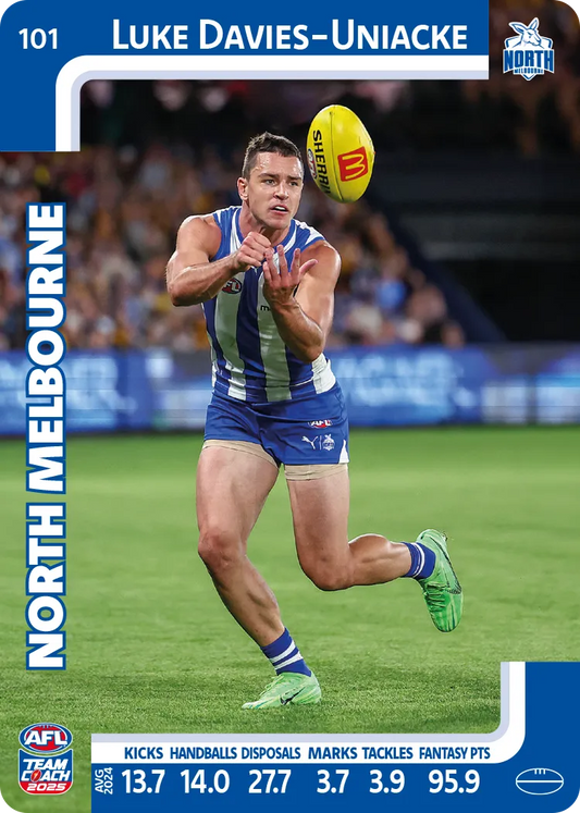 2025 AFL Team Coach Commons - Card 101 - 150