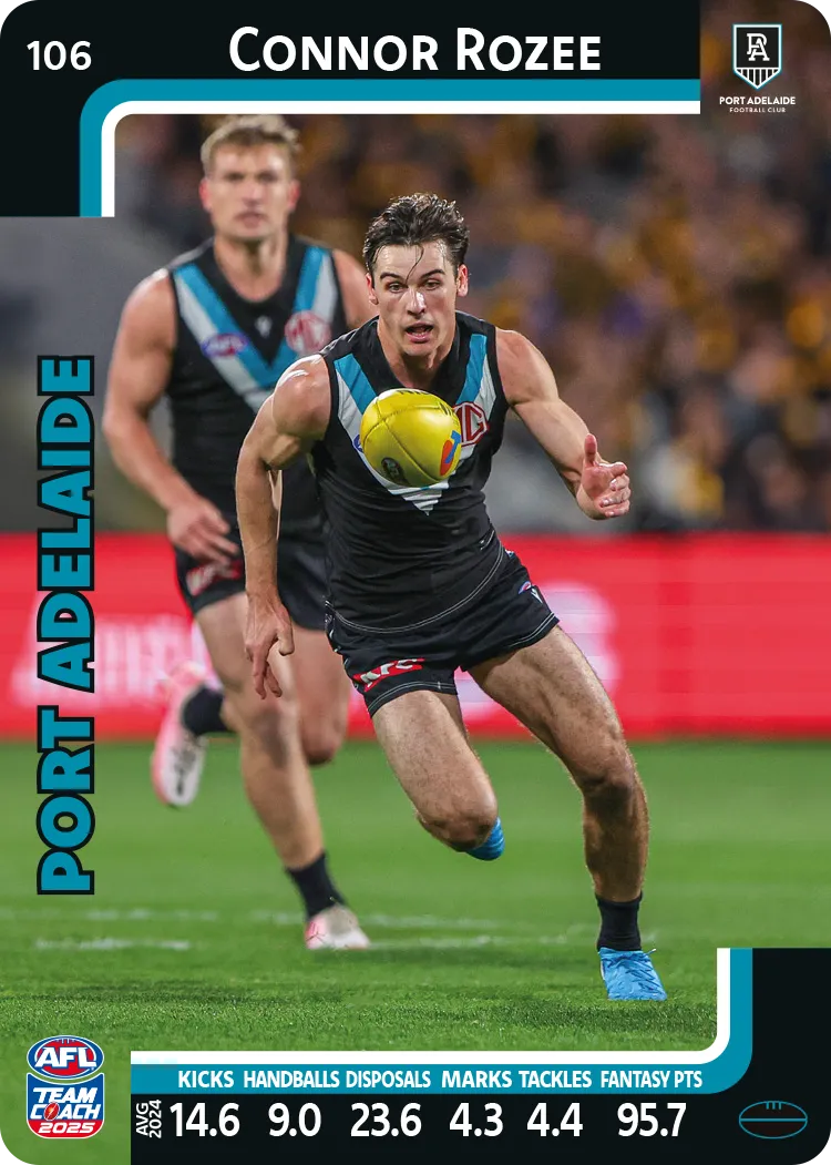 2025 AFL Team Coach Commons - Card 101 - 150