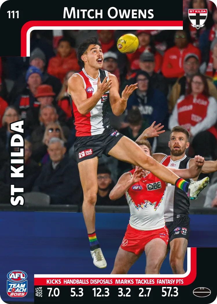 2025 AFL Team Coach Commons - Card 101 - 150