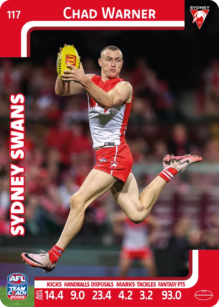 2025 AFL Team Coach Commons - Card 101 - 150