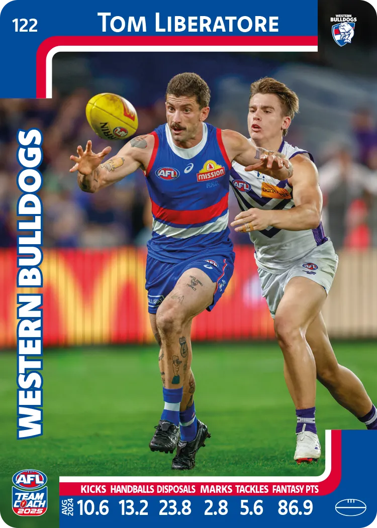 2025 AFL Team Coach Commons - Card 101 - 150
