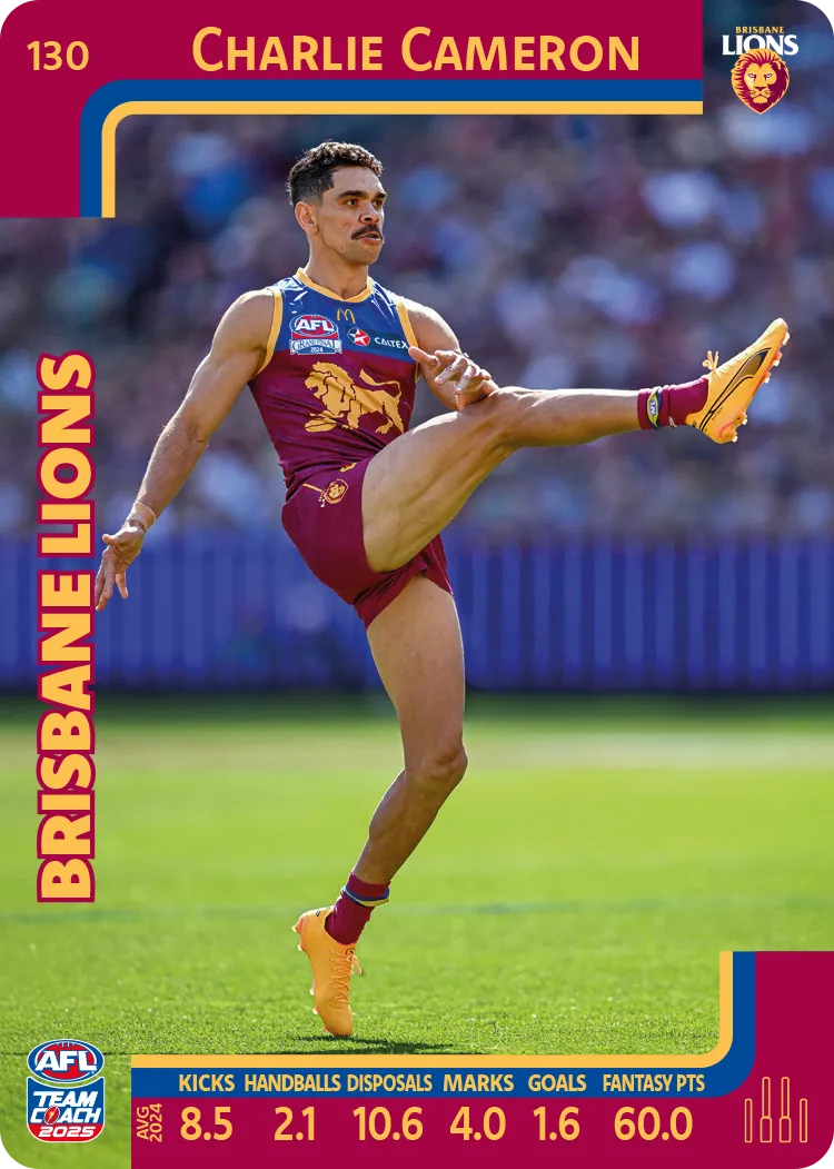 2025 AFL Team Coach Commons - Card 101 - 150