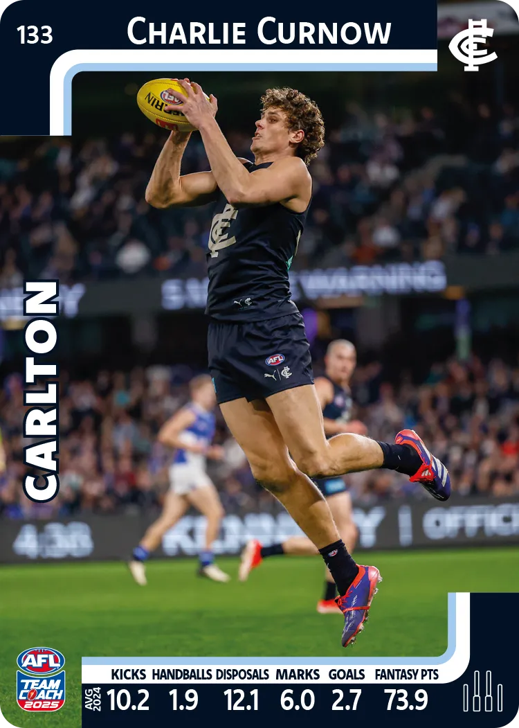 2025 AFL Team Coach Commons - Card 101 - 150