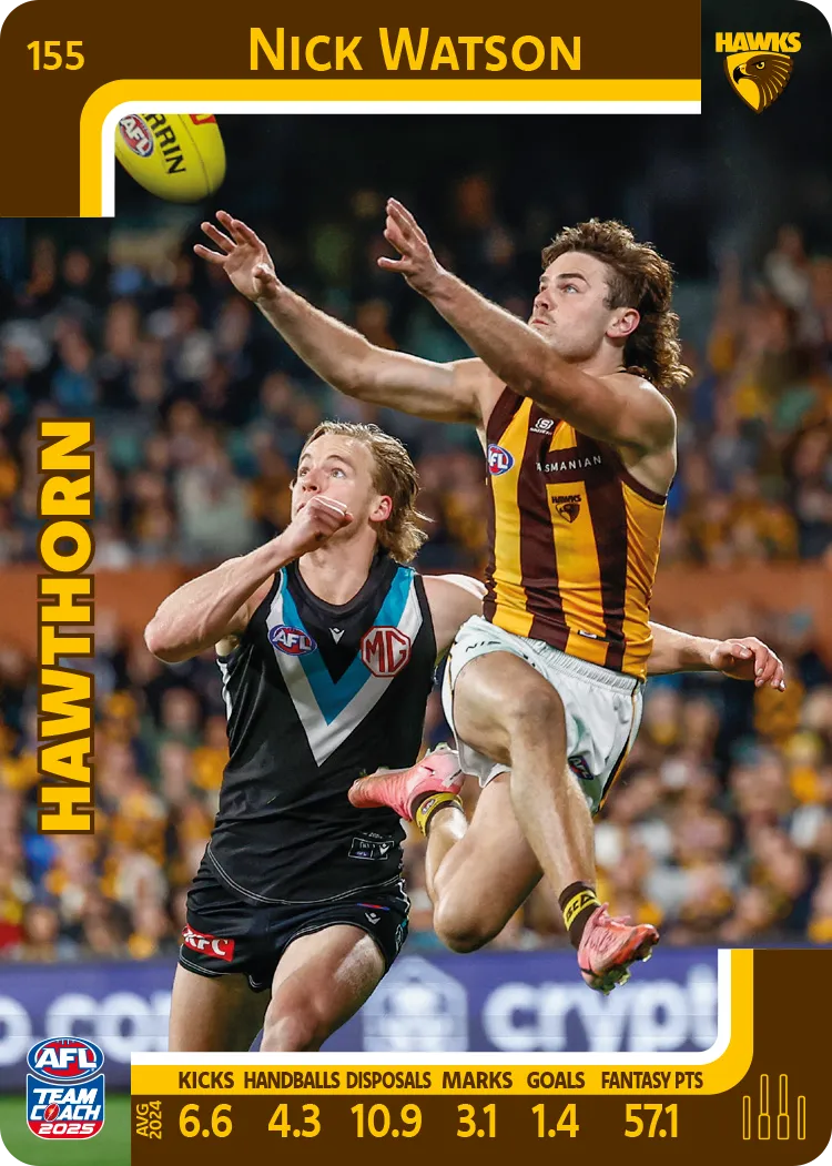 2025 AFL Team Coach Commons - Card 151 - 198