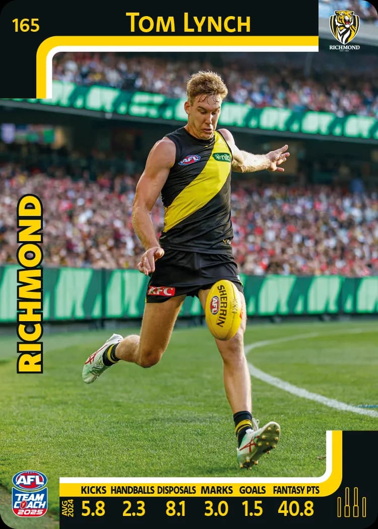 2025 AFL Team Coach Commons - Card 151 - 198