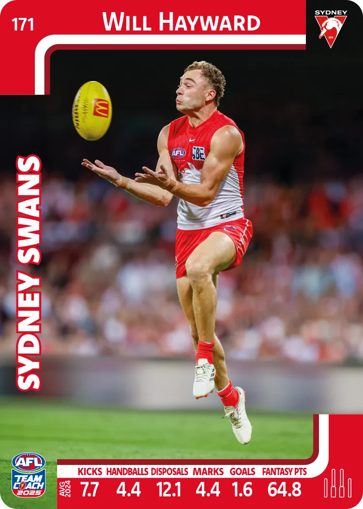 2025 AFL Team Coach Commons - Card 151 - 198