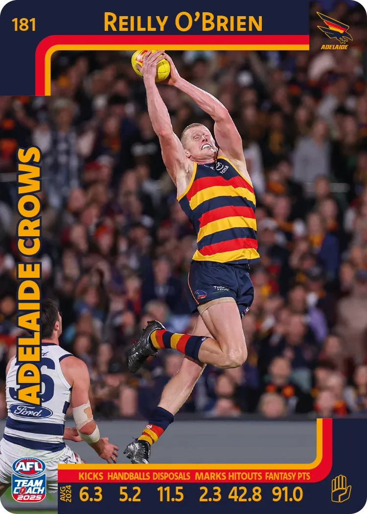 2025 AFL Team Coach Commons - Card 151 - 198