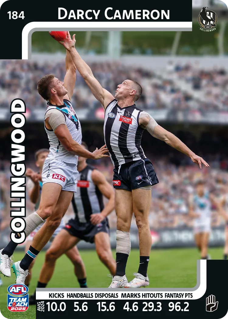 2025 AFL Team Coach Commons - Card 151 - 198