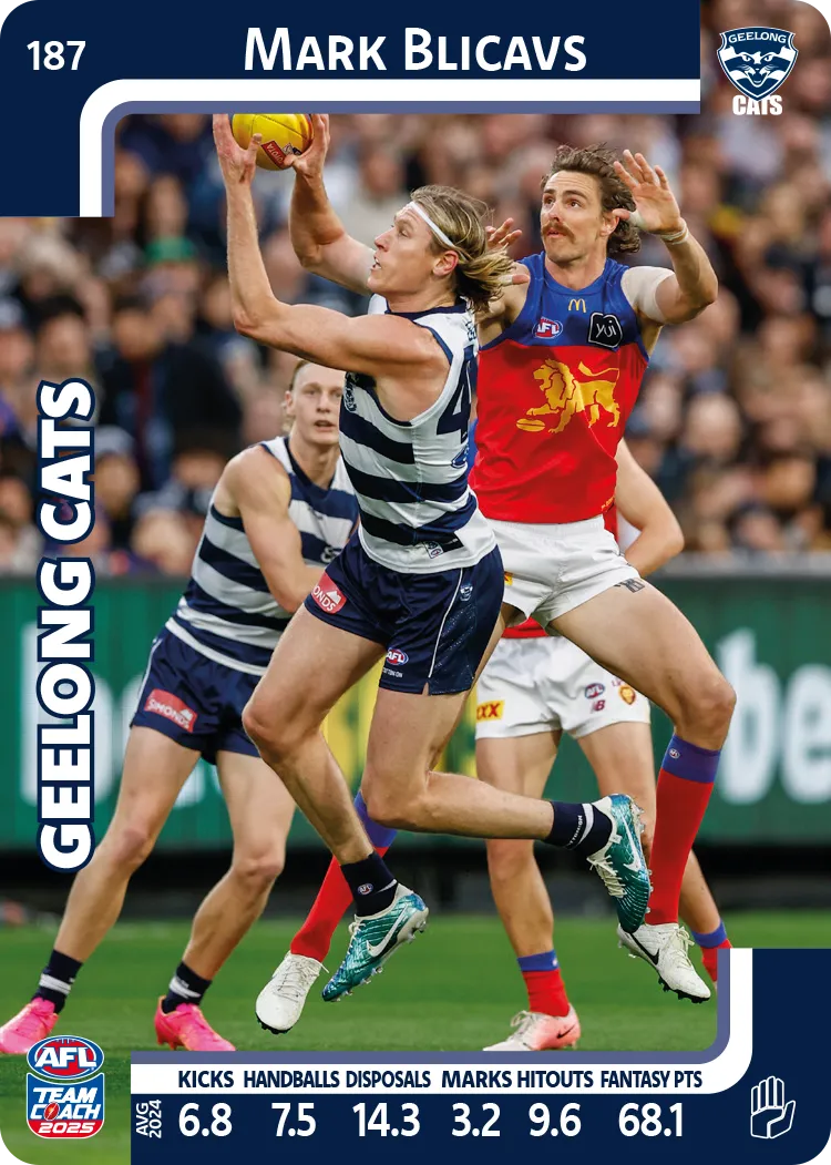 2025 AFL Team Coach Commons - Card 151 - 198
