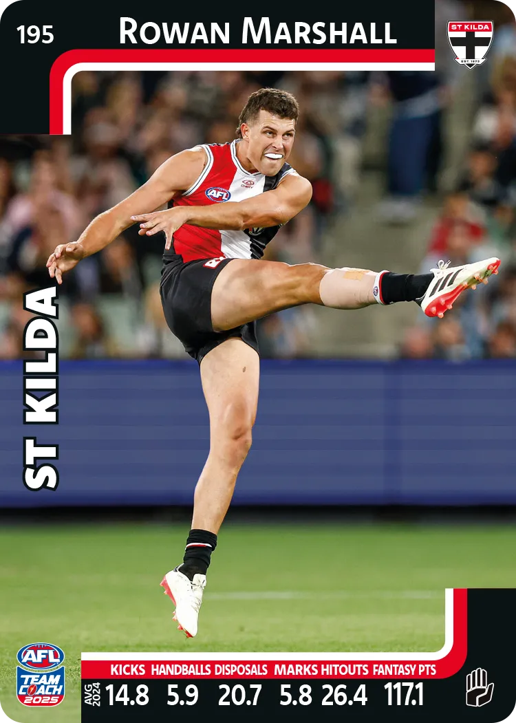 2025 AFL Team Coach Commons - Card 151 - 198