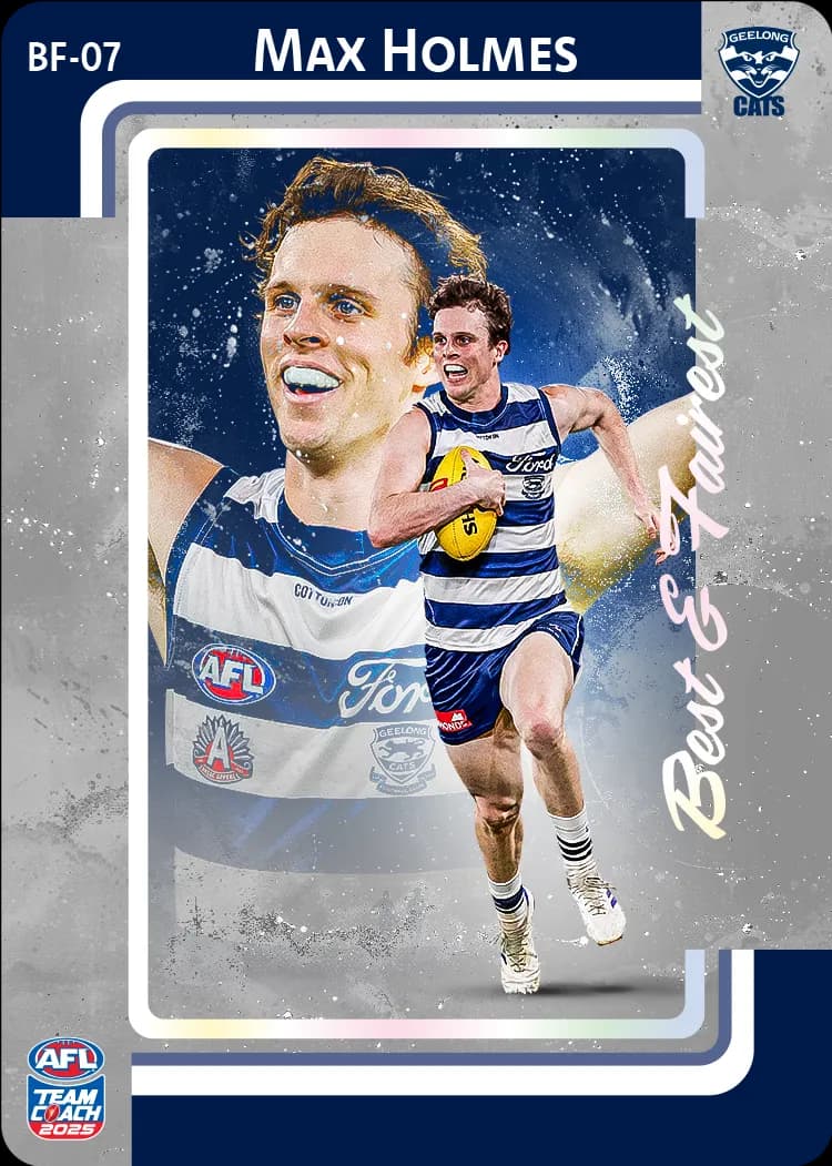 2025 AFL Team Coach Best & Fairest - Silver