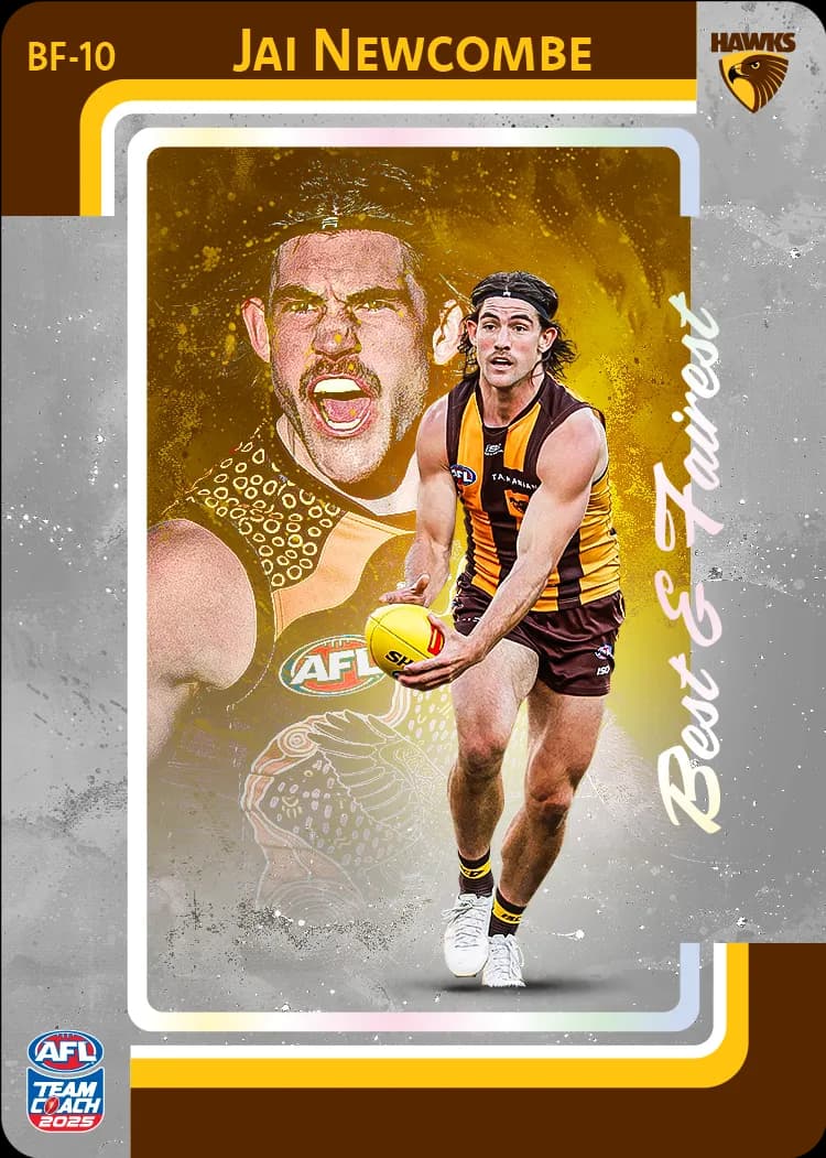 2025 AFL Team Coach Best & Fairest - Silver