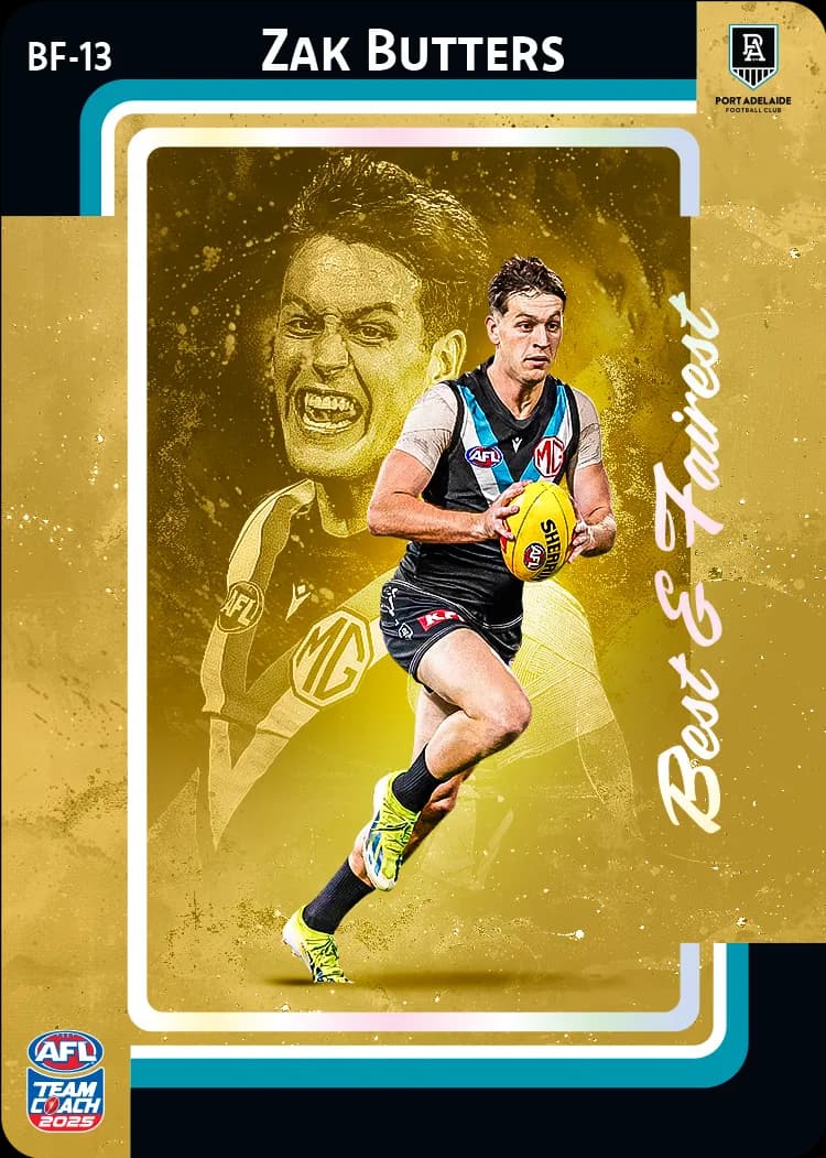 2025 AFL Team Coach Best & Fairest - Gold