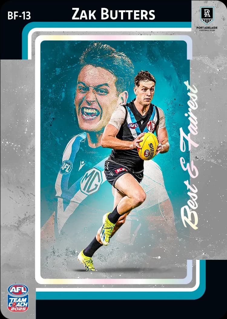 2025 AFL Team Coach Best & Fairest - Silver