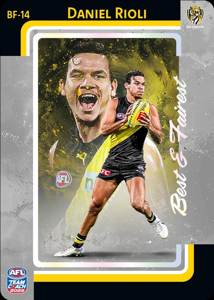 2025 AFL Team Coach Best & Fairest - Silver