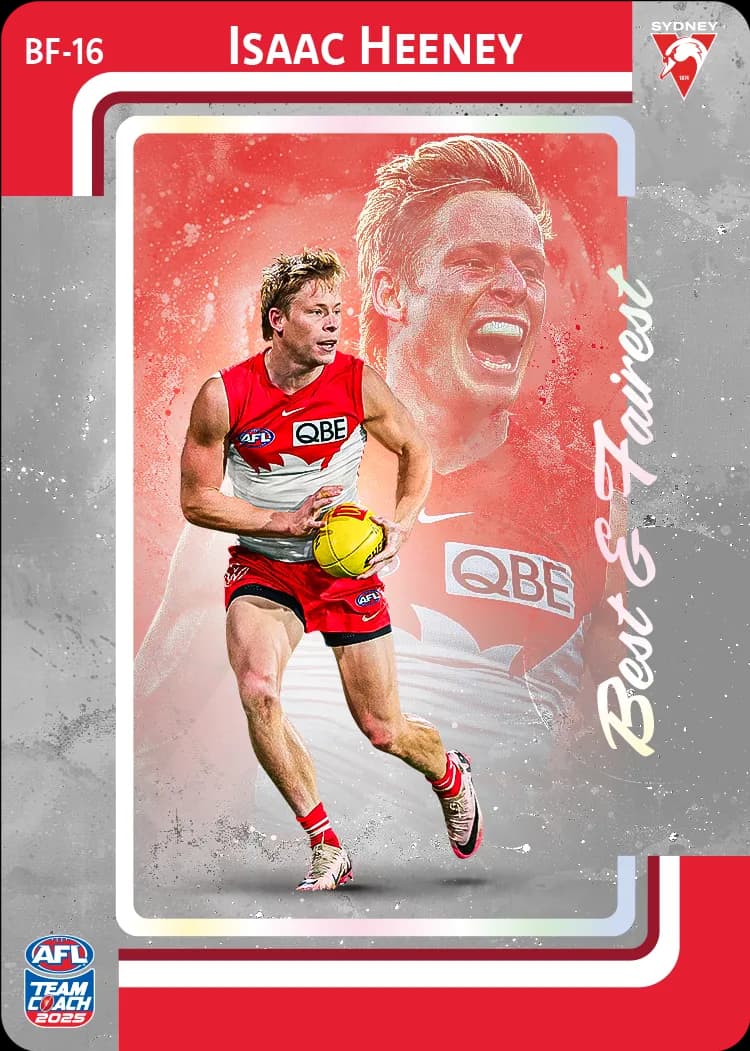 2025 AFL Team Coach Best & Fairest - Silver